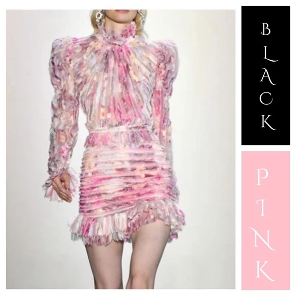 Feathered Stunning Ruffle Dress The Alessea - Picture 3 of 11